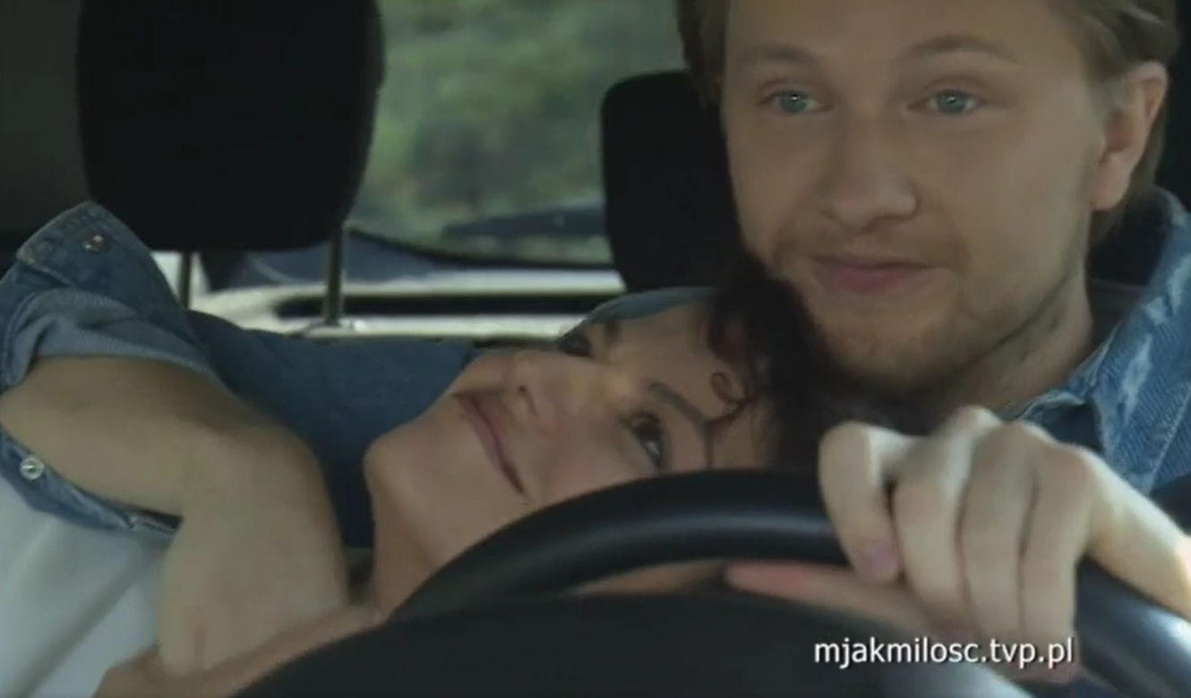 M jak miłość: Łukasz (Jakub Józefowicz), Patrycja (Alżbeta Lenska)