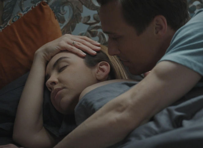 M jak miłość, odcinek 1891. Olek (Maurycy Popiel), Aneta (Ilona Janyst)