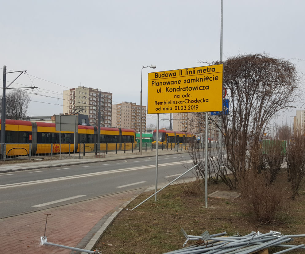 Zamknięte ulice na Bródnie
