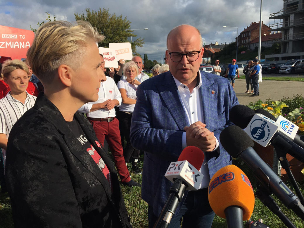 Lewica sadzi drzewa w Grudziądzu