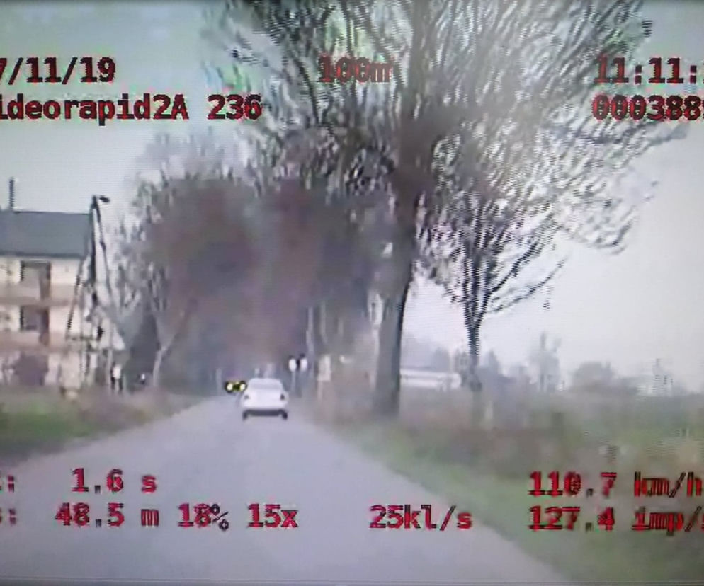 Pędził ulicami powiatu żnińskiego jak szalony! Na liczniku miał o 60 km/h za dużo! 