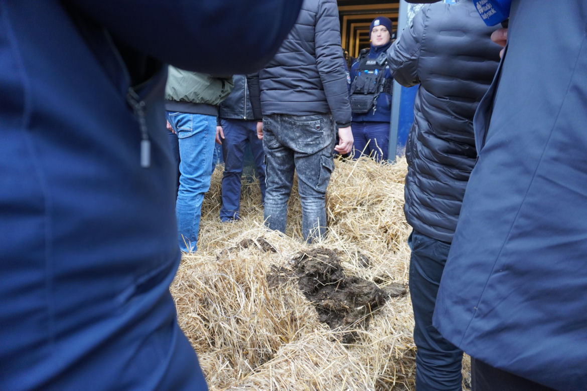 Protest rolników w Białymstoku. Przemarsz ulicami miasta 4 marca