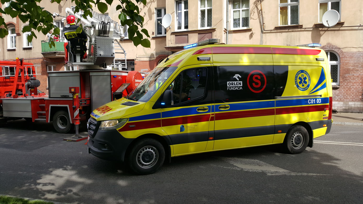 Pożar w kamienicy przy ulicy Narutowicza w Grudziądzu. Jest ofiara śmiertelna