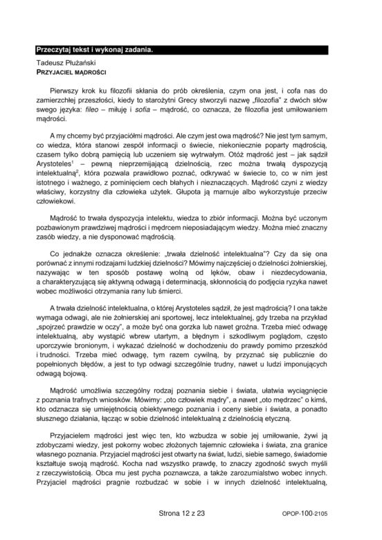 Egzamin ósmoklasisty 2021, język polski. Arkusze CKE, pytania, odpowiedzi