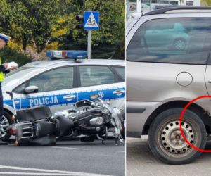 Zmiótł seatem motocyklistę. Koszmarny wypadek na Pradze