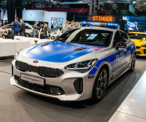 Kia Stinger GT, oznakowany radiowóz