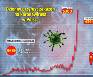 Koronawirus w Polsce. Statystyki, wykresy, grafiki (12 października)