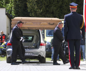 Politycy na pogrzebie Łukasza Litewki