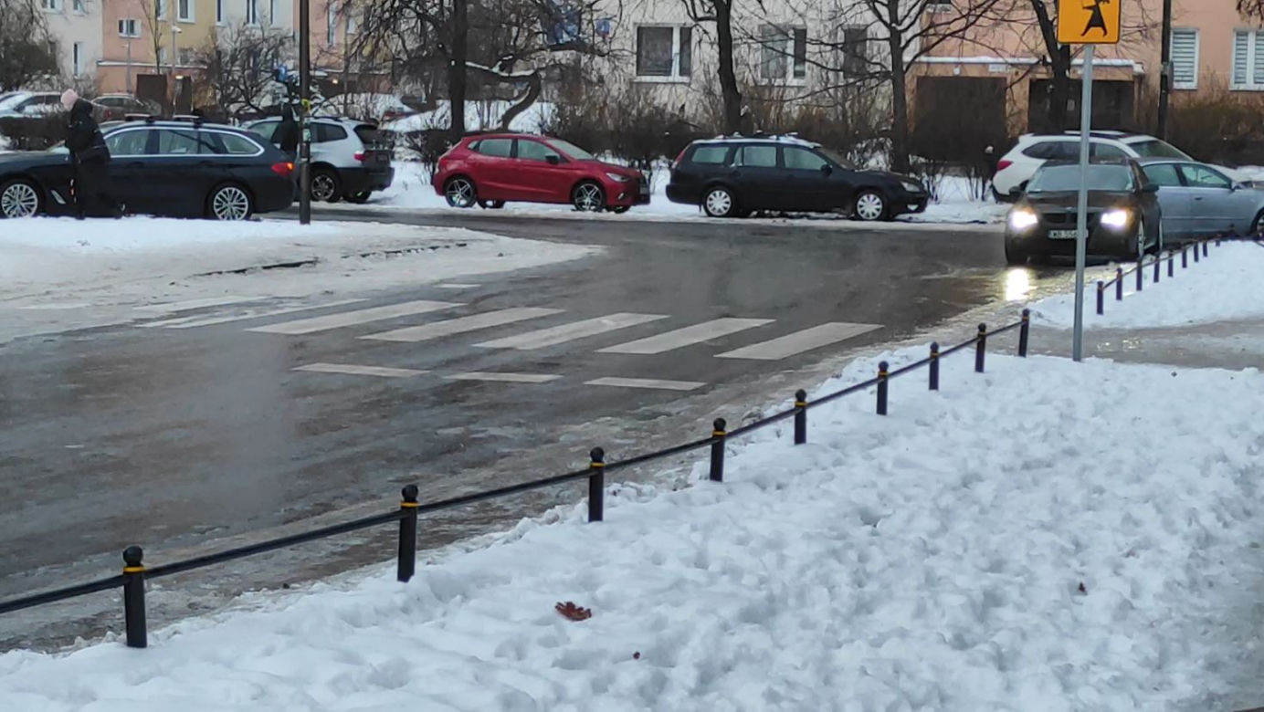 Gołoledź w Warszawie 20.12.2022
