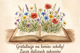 Kartka dla ucznia na zakończenie roku szkolnego