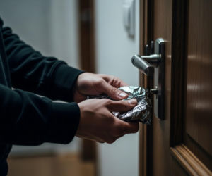 Masz w domu folię aluminiową? Załóż ją na klamkę. Efekt Cię zaskoczy