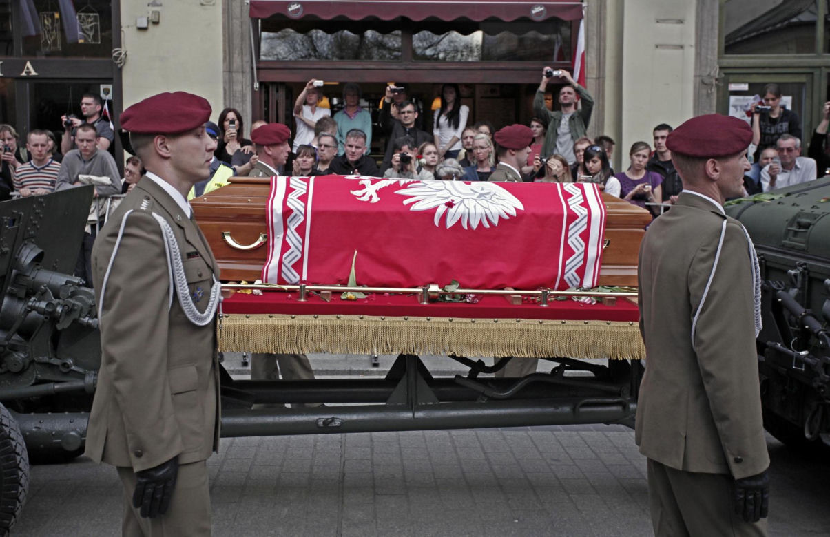 Pogrzeb Lecha i Marii Kaczyńskich w Krakowie, 2010r.