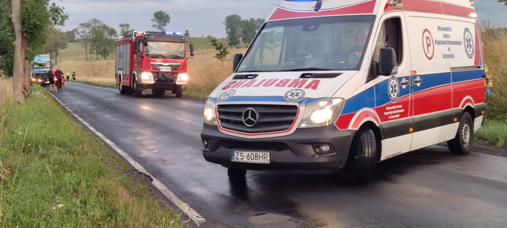 Wypadek w pobliżu Drawska Pomorskiego
