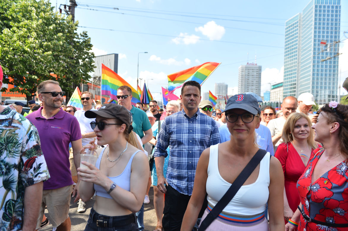 Rafałowi Trzaskowskiemu towarzyszyła jego żona - Małgorzata