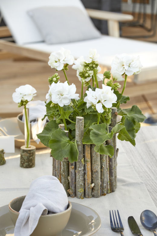 Pelargonie na 1001 sposobów – osłonka DIY