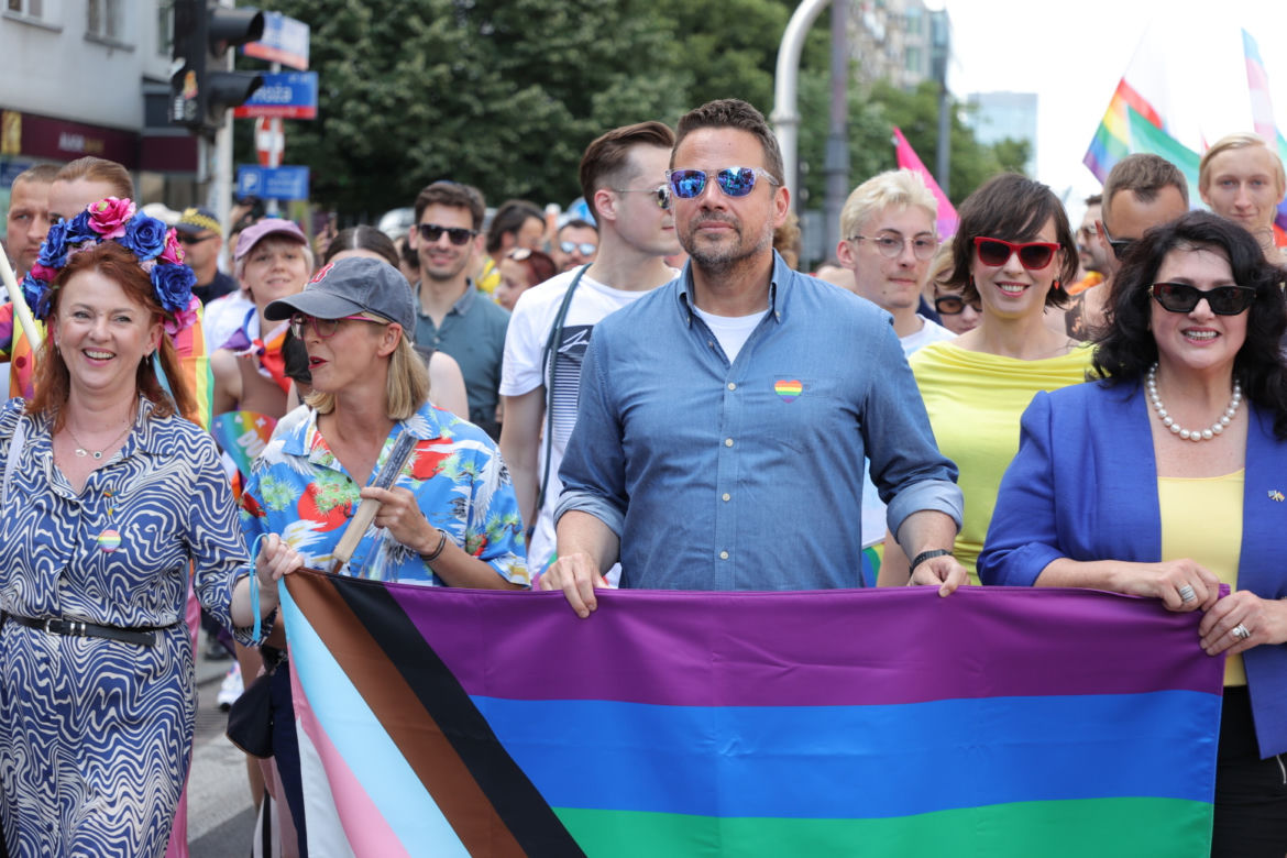 Rafał Trzaskowski na Paradzie Równości: Warszawa jest dla wszystkich!