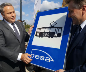 Nowoczesny tramwaj PESY wyjechał na bydgoskie tory