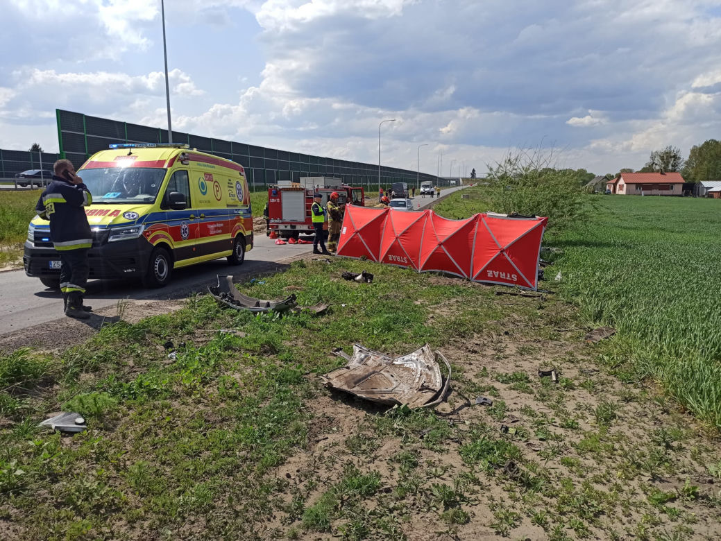 Tragiczny wypadek na trasie S5 koło Pruszcza! Jedna osoba zginęła na miejscu [ZDJĘCIA]