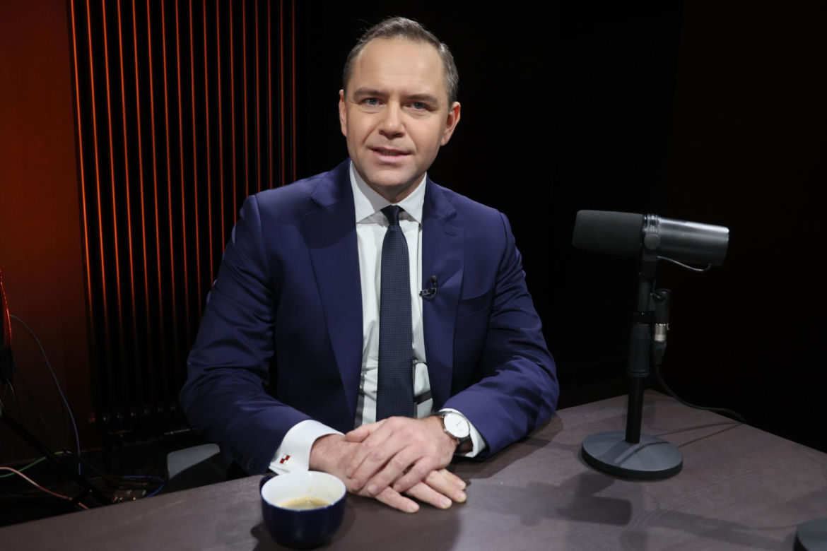 Karol Nawrocki w siedzibie "Super Expressu"