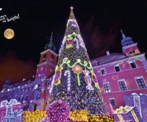 Kartka świąteczna z iluminacjami