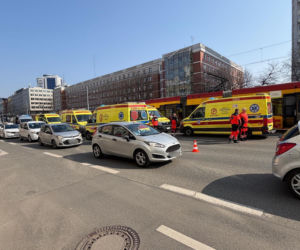Zderzenie dwóch tramwajów na Ochocie. Są ranni