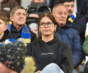 PRES Grupa Dewloperska Toruń - Abramczyk Polonia Bydgoszcz, zdjęcia kibiców i zawodników z pożegnania Adriana Miedzińskiego