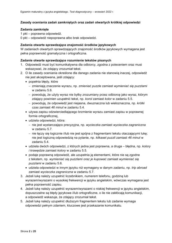 Matura próbna 2023: angielski. Oficjalne odpowiedzi CKE i zasady oceniania [30 września 2022]