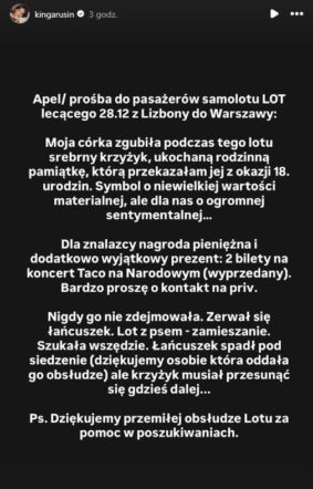 Kinga Rusin błaga o pomoc dla córki! Jest wysoka nagroda!