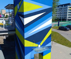 Murale na przystanku SKM Łasztownia