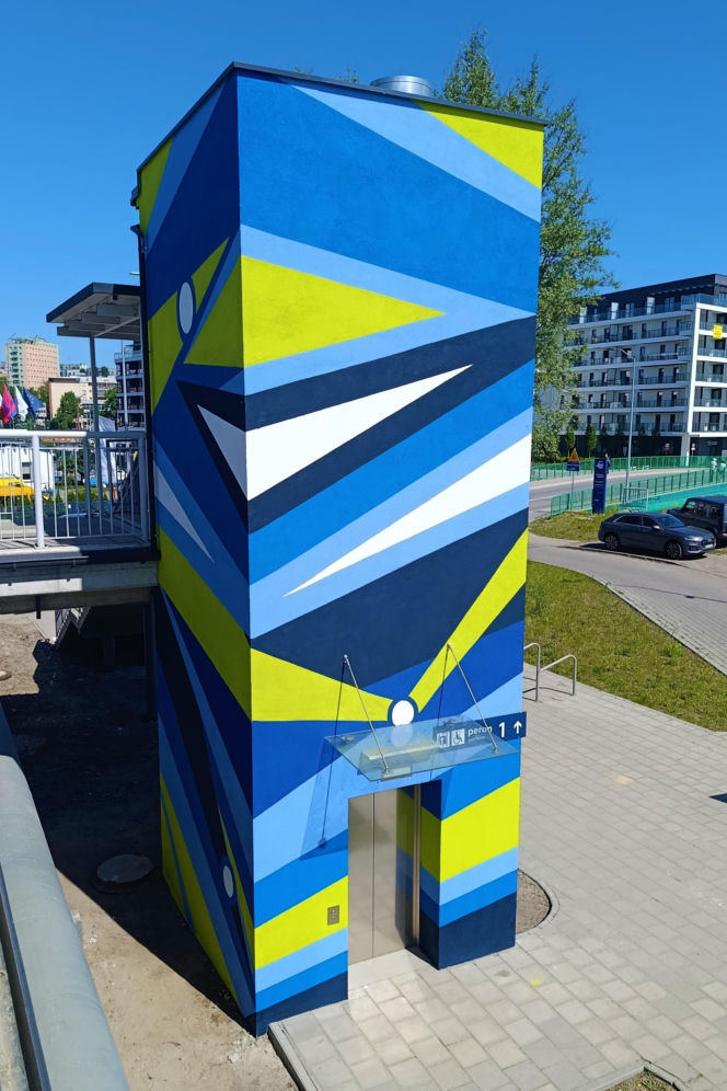 Murale na przystanku SKM Łasztownia