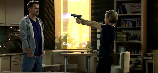 Pierwsza miłość. Sabina (Urszula Dębska), Radek (Mateusz Banasiuk)