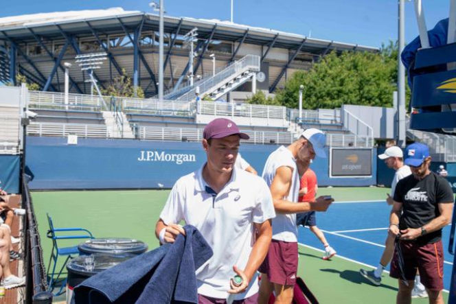 Trening polskich tenisistów przed US Open 2026