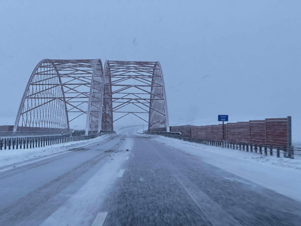 Śnieg na północy Polski