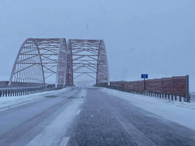 Śnieg na północy Polski