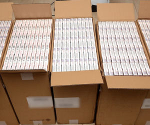 Straż graniczna zabezpieczyła ponad 700 tys. sztuk papierosów i 56 kg krajanki. Ich wartość to ponad pół miliona złotych [ZDJĘCIA]