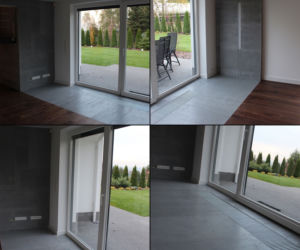 Beton architektoniczny - płyty betonowe na ścianie LUXUM
