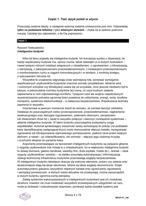Matura poprawkowa 2026: polski - ARKUSZ CKE 24.08.2026
