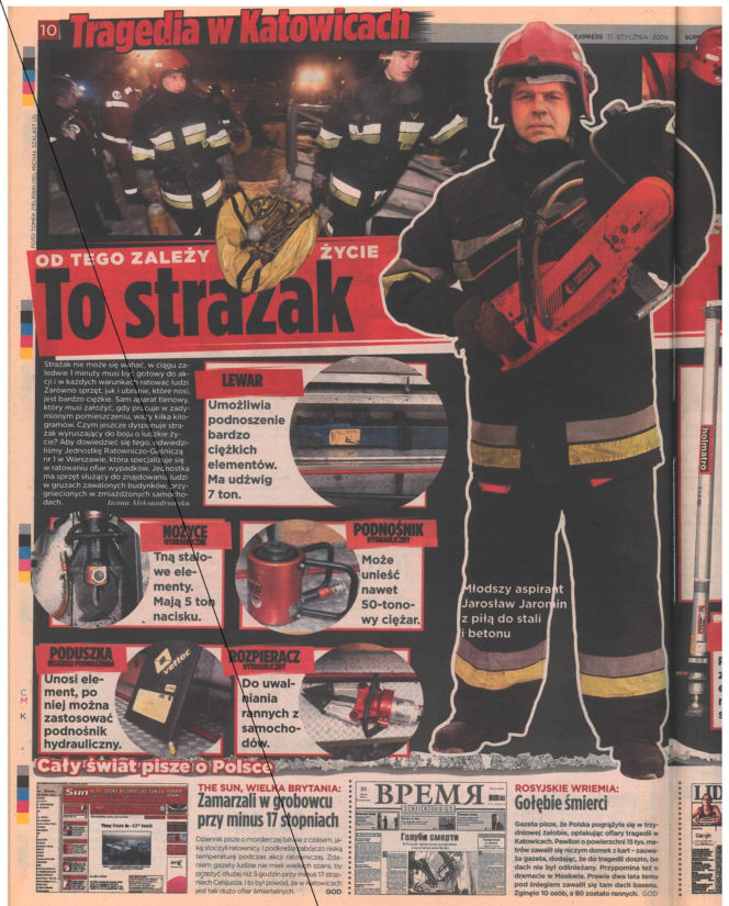 Zawalenie hali w Katowicach - archiwalne wydania "Super Expressu"