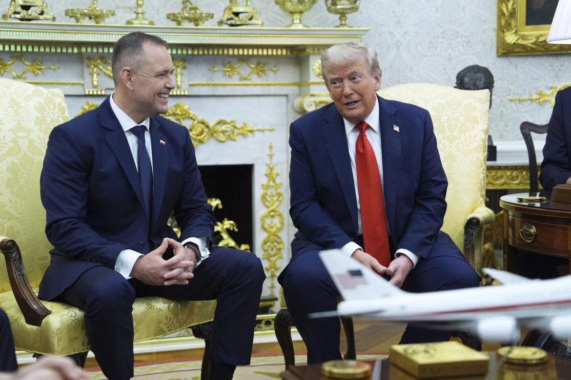 Konferencja Nawrockiego i Trumpa przed rozmowami w Białym Domu