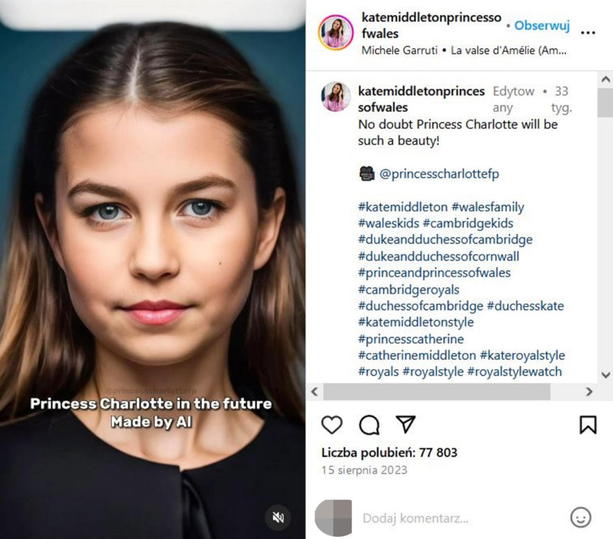 Tak będzie wyglądała córka księżnej Kate! Progresja wiekowa poraża