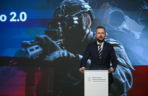 Szef MON Władysław Kosiniak-Kamysz podczas konferencji Szpejowisko 2.0 w siedzibie Dowództwa Wojsk Obrony Terytorialnej w Zegrzu