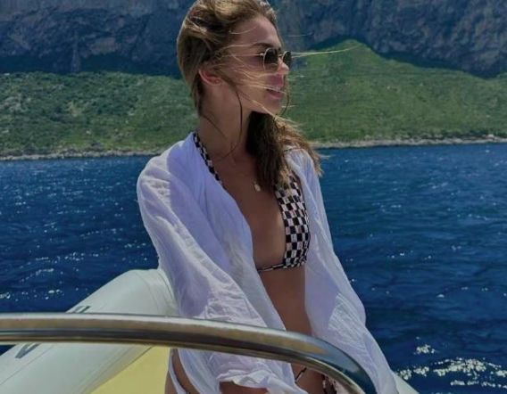 Julia Suryś, zona piłkarza ŁKS Łomża