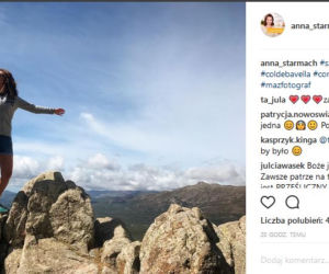 Anna Starmach w podróży poślubnej