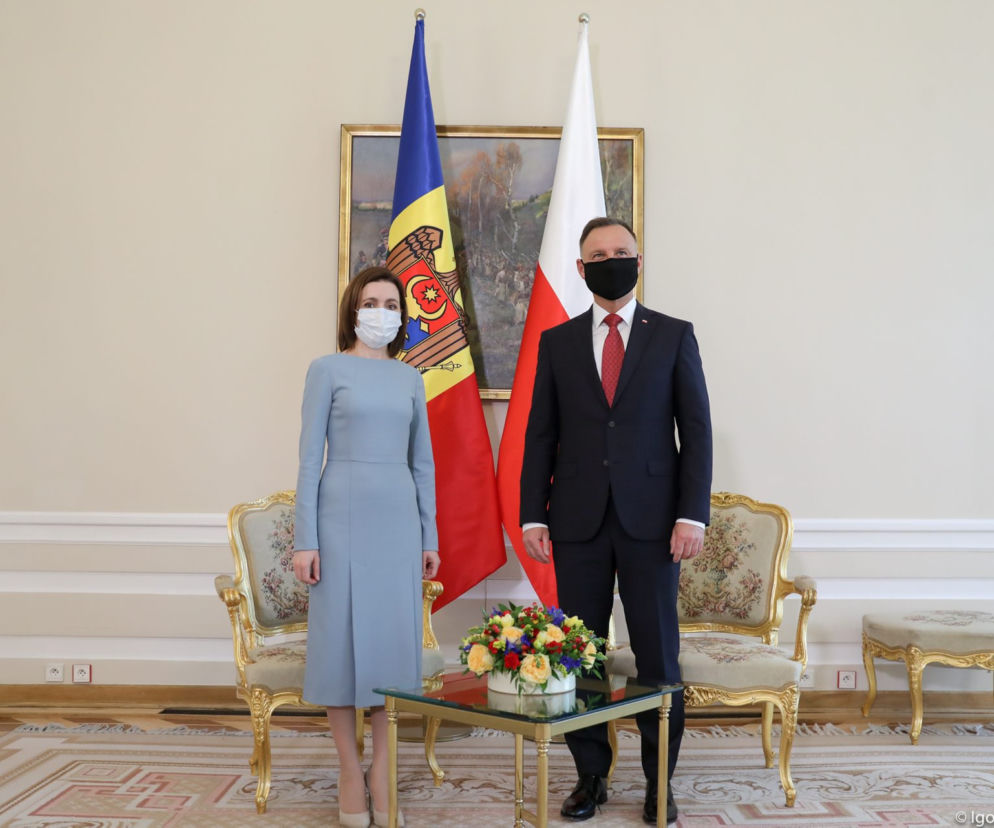 Prezydent Duda spotkał się z prezydent Mołdawii