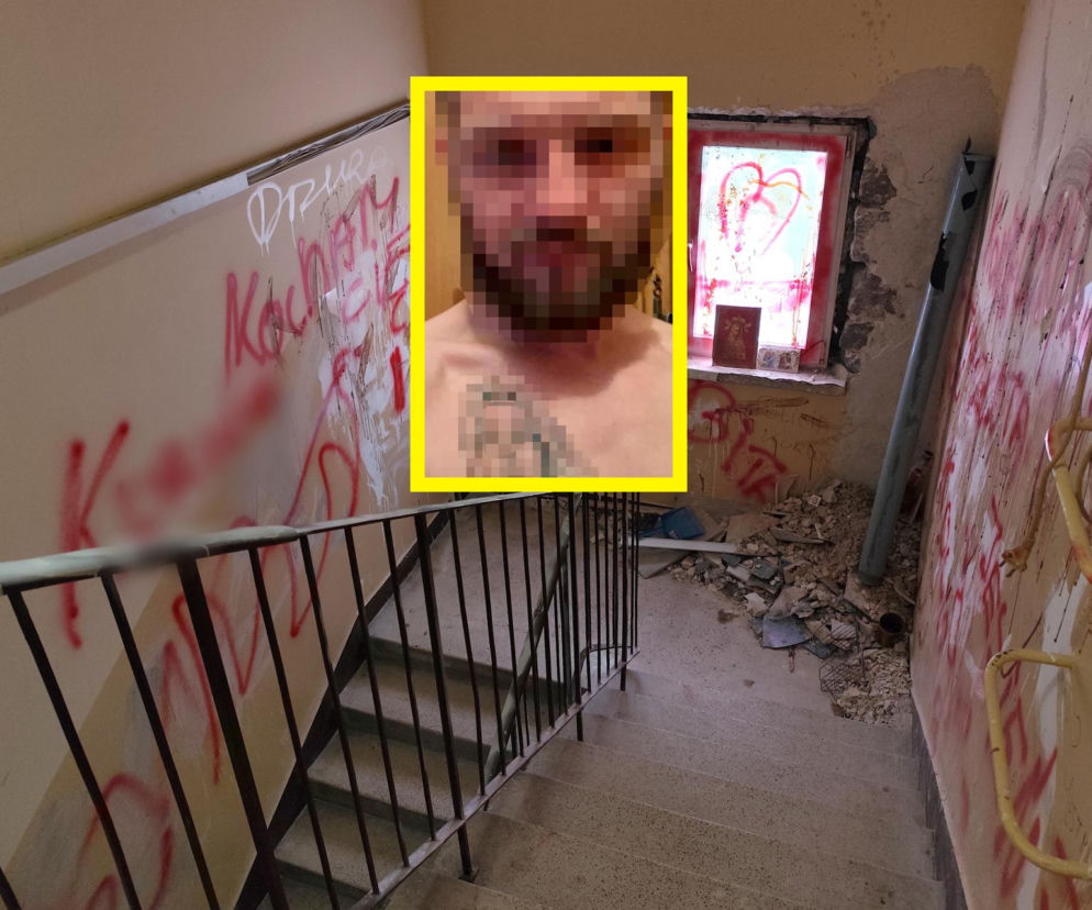 Zniszczył młotem mieszkanie, później klatkę schodową. Księdza ścigał do samej zakrystii