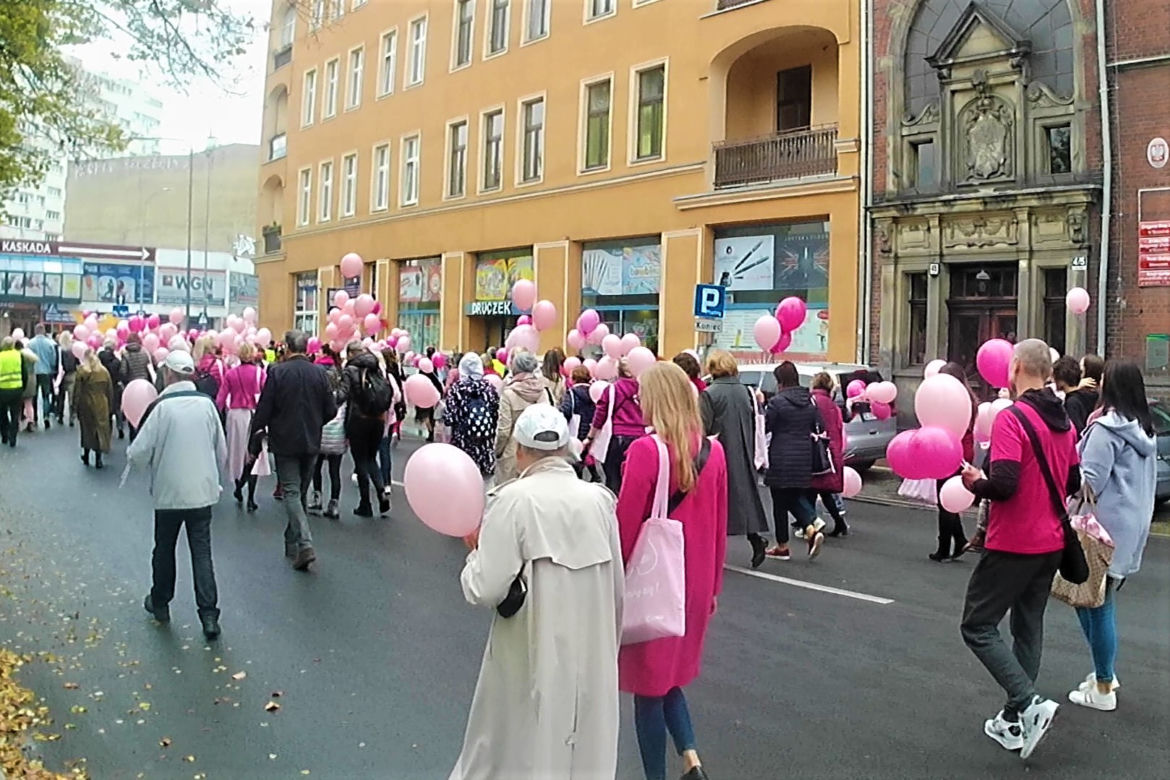 Marsz Różowej Wstążki w Szczecinie