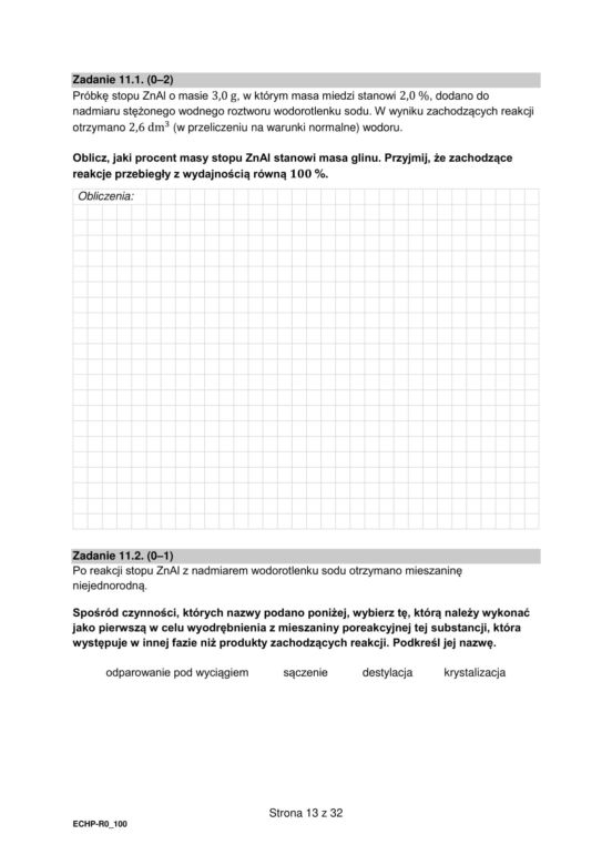 Matura 2025 chemia rozszerzona - arkusz CKE 16.05.2025 - Formuła 2015
