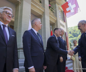 Marta Nawrocka w Szwajcarii