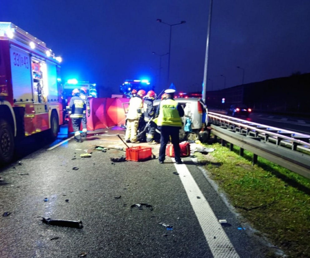 Śmiertelny wypadek na S1 w Bielsku-Białej