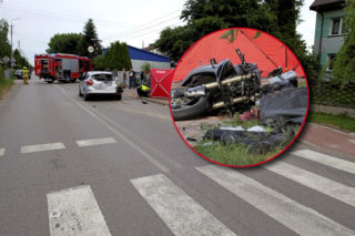 Tragiczne zderzenie pod Siedlcami. Motocyklista zginął na miejscu!